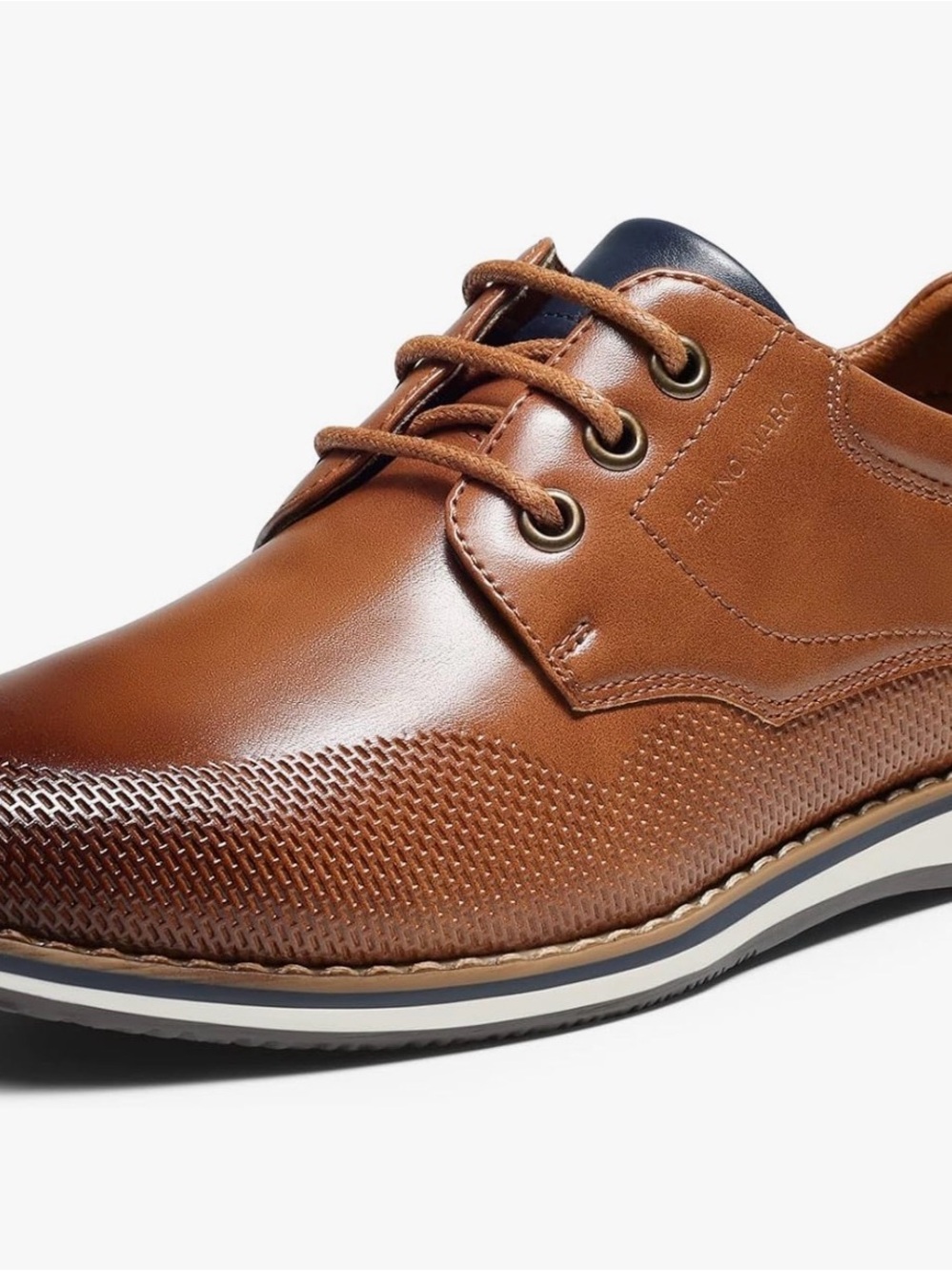Boy’s Brown Leather Lace-Up Shoes by Bruno Marc